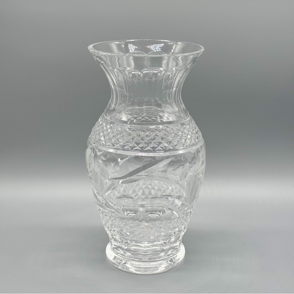 Waterford Crystal Flower Vase Giftware Collection Dots Geometric Swirl Vintage